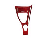 Panel Consola Coche Para 3 Series Para E90 2006 2007 2008 Control Central Gear Shift Cenicero Panel Marco Embellecedor Fibra De Carbono Pegatina Accesorios Coche(rojo,LHD)
