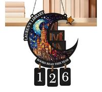 Panel Contador de Libros,Accesorios de Lectura | Panel de Contador de Lectura - para Biblioteca de Esquina Club Lectores Bibliotecarios Oficina en el Hogar Sala de Estudio