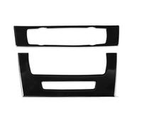 Panel Control Central Coche Para BMW Para Serie 3 E90 E92 2005-2012 Panel Control CD Aire Acondicionado Negro Piano Cubierta Plástico Pegatina Interior Coche(A)