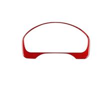 Panel Control Central Coche Para Civic 1996 1997 1998 1999 2000 Pegatinas Fibra Carbono Marco Velocímetro Coche Modificación Interior(Red Carbon)