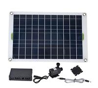 Panel de 50 W, 800 l/h, 12 V, bajo ruido, CC para fuente solar de plástico de silicona de larga duración, kit de bomba de agua para baño de pájaros, kit de bomba de agua solar, estuche de peces,