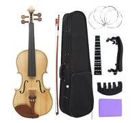 Panel De Abeto Para Violín Para Principiantes, Instrumento De Cuerda De Violín De Arce Con Estuche, Cuerdas Para Arco, Accesorios Para Reposabrazos, 4/4 (Color : 4-4 violin set)