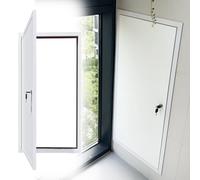 Panel de acceso a pared impermeable con cerradura, 18x26in / 46 x 66 cm, para interiores y exteriores, con sello insonorizado, ideal para HVAC y fontanería, cubierta de pared para baños y más