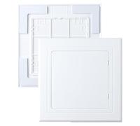 Panel de Acceso ABS, Tapa Contador Luz Ajuste a Presión, Tapa de Inspección Autoadhesiva, Engrosada para Cableado Eléctrico Plomería(White,25x25cm/10x10in)