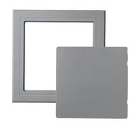 Panel de Acceso ABS, Tapa Contador Luz Ajuste a Presión, Tapa de Inspección Autoadhesiva, Engrosada para Cableado Eléctrico Plomería(Gray,17.5x17.5cm/7x7in)