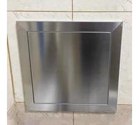 Panel de acceso ajustable de acero inoxidable, cubierta de pared con cierre táctil para cableado oculto, ideal para baños, cocinas e islas de barbacoa al aire libre, diseño robusto y elegante