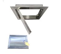 Panel de Acceso al ático de Acero Inoxidable, Puerta de Acceso a Pared/Techo, Placa de Cubierta eléctrica/de plomería, Rejilla de ventilación para trampilla de ático, 35x35cm/13.8x13.8 pulga