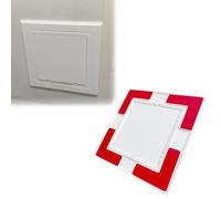 Panel de acceso autoadhesivo for paredes y techos, trampilla de inspección con tapa extraíble for trabajos de fontanería y mantenimiento(120x120mm)