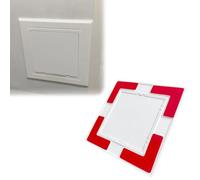 Panel de acceso autoadhesivo para pared o techo, cubierta extraíble, escotilla de inspección de 80 x 80 mm, ideal para acceso a fontanería y reparaciones ocultas