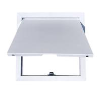 Panel de acceso blanco 26x26 28x28 pulgadas - empuje para abrir/cerrar, tapa de aluminio para orificio de pared, solapa de puerta de inspección para uso en exteriores e interiores(22x22in/56x56cm)