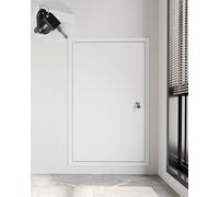 Panel de acceso blanco con cerradura: puerta de inspección de pared segura con acceso con llave, perfecto para un fácil mantenimiento, tamaños grandes de 400 x 400 mm a 800 x 800 mm, ideal para