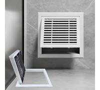 Panel de acceso, Botón de aluminio la cubierta malla del panel acceso persiana for tamaños múltiples blancos techo pared(23.6x23.6in(60x60) cm)