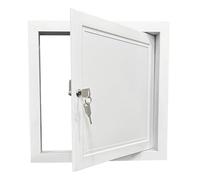 Panel de acceso con cerradura, trampilla de inspección para puerta de techo/ático de paneles de yeso, gabinete con cubierta de caja de fusibles, aleación de aluminio blanco(34x20in/86x51cm)