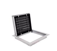 Panel de acceso con lupas, Panel de acceso con rejilla filtro aire retorno, cubierta ventilación, varios tamaños, color blanco(400x400 mm/15.8x15.8 in)