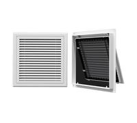 Panel de acceso con lupas, Rejilla de retorno aluminio con persianas y filtro malla varios tamaños(19.69x19.69in)
