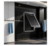 Panel de acceso con persianas tipo bisagra for HVAC (1 pieza) - Puerta de inspección negra personalizable for uso comercial y residencial(18x20in)