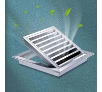 Panel de acceso con rejilla con marco de acero inoxidable, calentador de agua/puerta exterior de caravana para paneles de yeso, ventilación de inspección oculta de isla