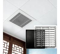 Panel de Acceso con Rejilla para Pared y Techo, Puerta de Acceso con Rejilla para Ventilación y Plomería, Trampilla Pladur Tapa de Orificio de Pared, Montaje Empotrado(60 * 25cm/23.6 * 9.8in)