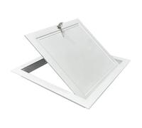 Panel de acceso - Cubierta de orificio de montaje empotrado de aluminio Puertas de fácil acceso que se pueden pintar - Puerta de revisión de trampilla de inspección de metal blanco(28x36in/71x92cm)