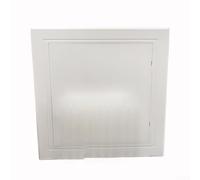Panel de acceso de 100 x 100 mm a 200 x 200 mm, cubierta de escotilla ABS para fontanería de pared e inspección eléctrica, puerta de reparación con diseño de bisagras, color blanco (200 x 200 mm)