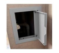 Panel de acceso de 4 6 8 10 20 30 40 pulgadas for paneles de yeso, puerta de panel de acceso de metal con interruptor magnético, trampilla de inspección pared(Gray,16x36in)