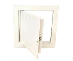 Panel de acceso de 5-36 pulgadas for paneles de yeso, puerta del panel de acceso con manija con cerradura, cubierta de orificio reparación blanca for techo/pared(5x5in)