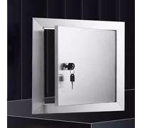 Panel de acceso de acero inoxidable 304: puerta de acceso duradera e impermeable for uso en interiores y exteriores(40.6x40.6cm)