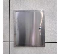 Panel de acceso de acero inoxidable con cerradura para cables eléctricos al aire libre, cubierta de agujero de pared segura con llave, ideal para inspección oculta de puertas de isla