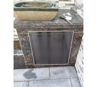 Panel de acceso de acero inoxidable para cocina al aire libre, caja eléctrica, puerta de inspección, placa de inspección de fontanería, 150 x 150 mm y resistente a la intemperie.