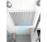 Panel de acceso de aleación de aluminio de 61 x 71 cm, puerta de techo con ventilación, puerta de acceso a paneles de yeso blanco para un fácil acceso a fontanería y electricidad