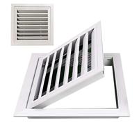 Panel de acceso de aleación de aluminio duradero for mantenimiento e inspección futuros - Puerta decorativa con lamas for plomería(White,35x55cm)