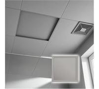 Panel de acceso de aleación de aluminio resistente al agua - Trampilla de inspección de techo sin costuras for una fácil instalación en gris(300x508mm)