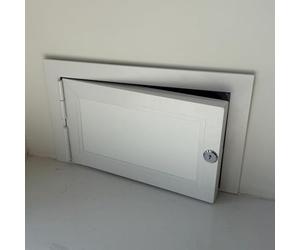 Panel de acceso de aluminio 30 x 50 35 x 85 60 x 60 60 x 70 65 x 80 70 x 75 cm, escotilla de inspección blanca para ocultar tuberías, cubierta tecnológica para puerta de acceso de pared (40 x 60 cm)