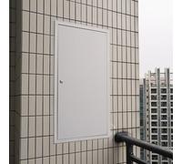 Panel de acceso de aluminio con cerradura for paneles de yeso - Tamaños personalizables(White,88.9x101.6cm)