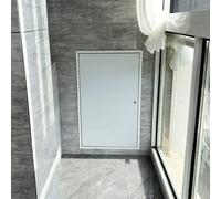Panel de acceso de aluminio invisible for paneles de yeso: puerta de inspección con bloqueo seguro y personalizado for pared y techo(White,30x34inch)