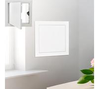 Panel de acceso de aluminio para techo y pared, fontanería abierta y acceso eléctrico, 35 x 50 cm, marco para un fácil acceso al cable y al cableado