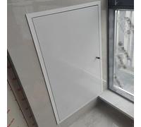 Panel de acceso de aluminio resistente con cerradura de llave, cubierta de inspección empotrada, junta reductora de ruido para sótano y ático, 28x32in / 71,1 x 81,3 cm, seguro y duradero