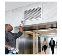 Panel de Acceso de Aluminio Resistente con Rejilla de 45 x 60 cm (18 x 24 Pulgadas), Color Blanco, para Paneles de Yeso. Ideal para el Retorno de Aire de Aire Acondicionado en VIVI