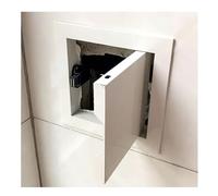 Panel de acceso de grado comercial, puerta de ático resistente al fuego, puerta de aleación aluminio montaje empotrado de 10 x 10" y 30 x 30" para paredes techos(39.5x39.5cm/15.6x15.6")