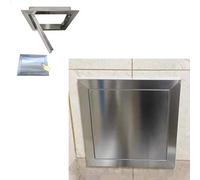 Panel de acceso de metal impermeable para pared y techo, puerta de acceso duradera para ático y espacio de arrastre, cubierta de rejilla de ventilación para una fácil entrada exterior y mantenimiento