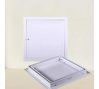 Panel de Acceso de Metal para Drywall, Marco de Aleación de Aluminio y Panel de Acero Galvanizado con Manija Giratoria, Puerta de Acceso Pared para Fontanería y Electricidad(W30xH61cm)