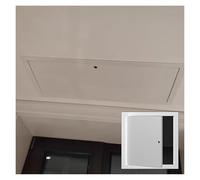 Panel de acceso de pared blanco duradero for paneles de yeso: puerta de acceso metálica de tamaño personalizable con cerradura giratoria for fácil acceso.(50x60cm)