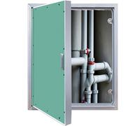 Panel de acceso de pared para fontanería y electricidad, montaje empotrado, puerta oculta, eje de servicio vertical con asa, 41 x 56 cm para un fácil acceso