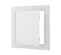 Panel de acceso de plástico ABS, puerta de inspección blanca, cubierta de escotilla de acceso de techo de pared extraíble, con marco, para fontanería HVAC mantenimiento 100x100mm (150x150mm)