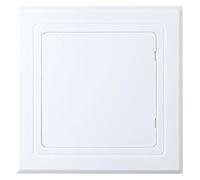 Panel de acceso de plástico para paneles de yeso, panel de acceso de plástico, color gris y blanco, varios tamaños para techo de pared (120 x 180 mm)