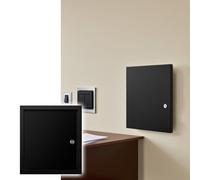 Panel de Acceso de Seguridad Comercial Resistente al Fuego, Duradero para oficinas, hoteles y Zonas de Alto tráfico, con Puerto metálico Impermeable Negro (400 x 400 mm [16 x 1