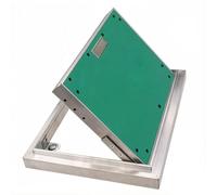 Panel de acceso empotrable para paneles de yeso, pintable, puerta de inspección aluminio resistente al fuego con manija para instalaciones eléctricas, cableado(30x60cm/12x24")