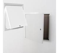 Panel de Acceso Empotrado con Marco de Aluminio Panel de Acceso Puerta de Acceso de Aleación de Aluminio para Pared de Yeso, Escotilla de Inspección((WxH)6x6in/15x15cm)