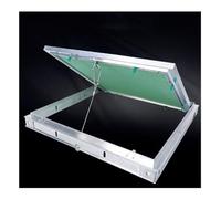 Panel de acceso empotrado para paneles de yeso para techo, puerta de ático desmontable con interruptor de botón, escotilla de inspección para uso en oficina y hotel, duradero y fácil de instalar