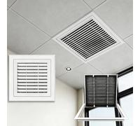 Panel de Acceso Extraíble con Ventilación de Retorno, Panel de Acceso de Aluminio para Pared o Techo, Rejilla de Retorno de Aire Blanca con Rejilla de Filtro(90 * 25cm/35.4 * 9.8in)
